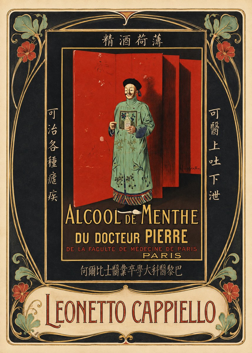 Leonetto Cappiello Alcool De Menthe Du Docteur Pierre No3 - Poszter