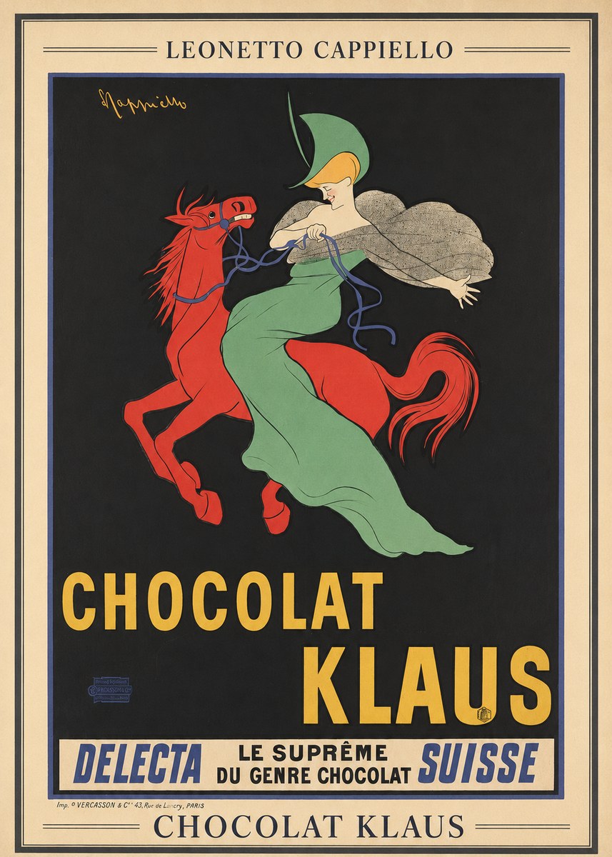 Leonetto Cappiello Chocolat Klaus III No3 - Poszter