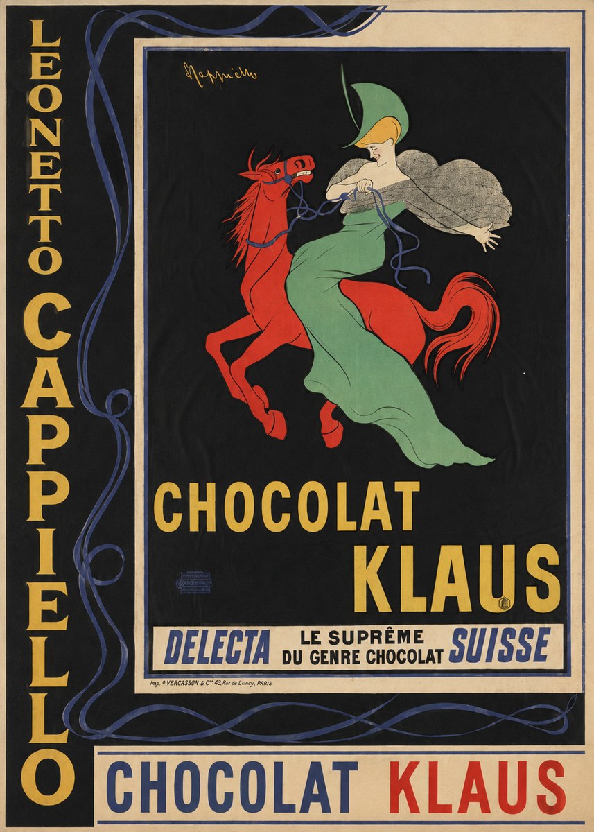 Leonetto Cappiello Chocolat Klaus III No4 - Poszter