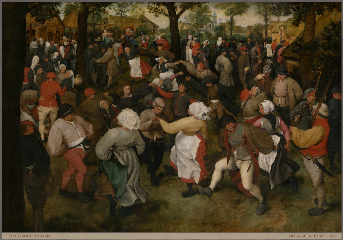 Pieter Bruegel The Wedding Dance II No5 - Poszter