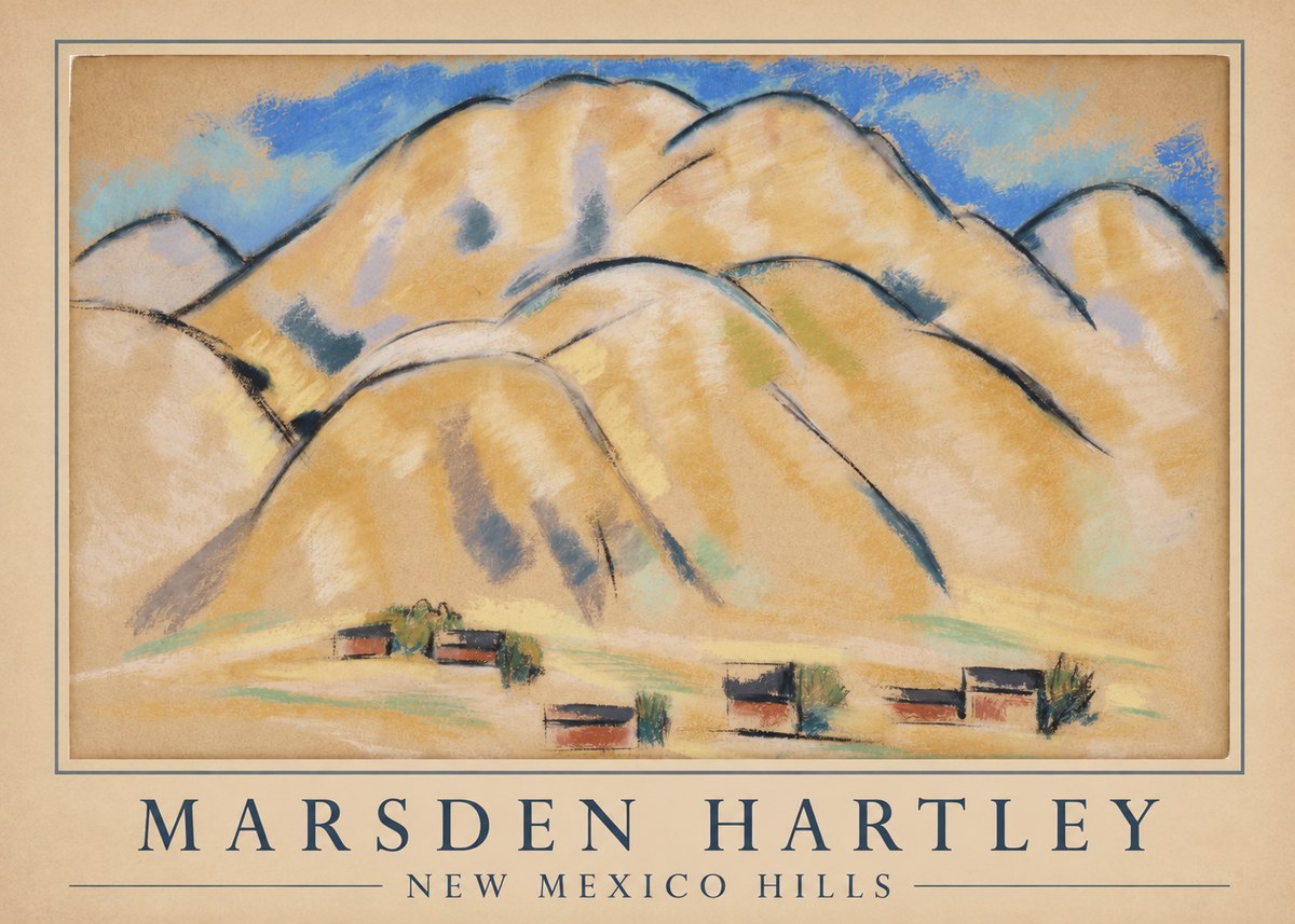 Marsden Hartley New Mexico Hills No4 - Poszter