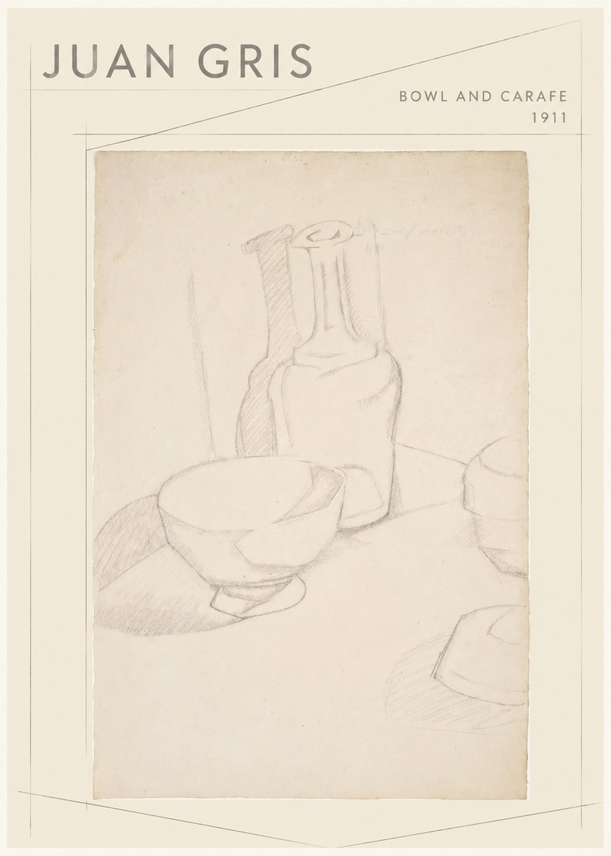Juan Gris Bowl and Carafe No1 - Poszter
