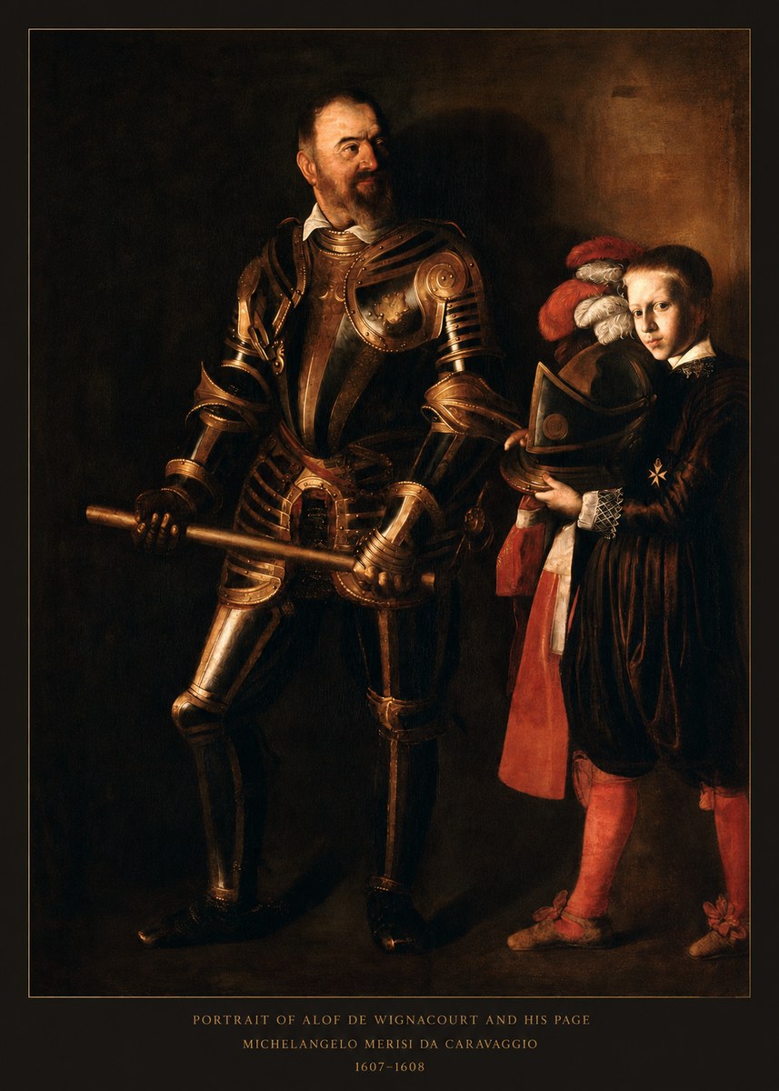 Michelangelo Merisi da Caravaggio Portrait of Alof De Wignacourt and His Page No6 - Poszter