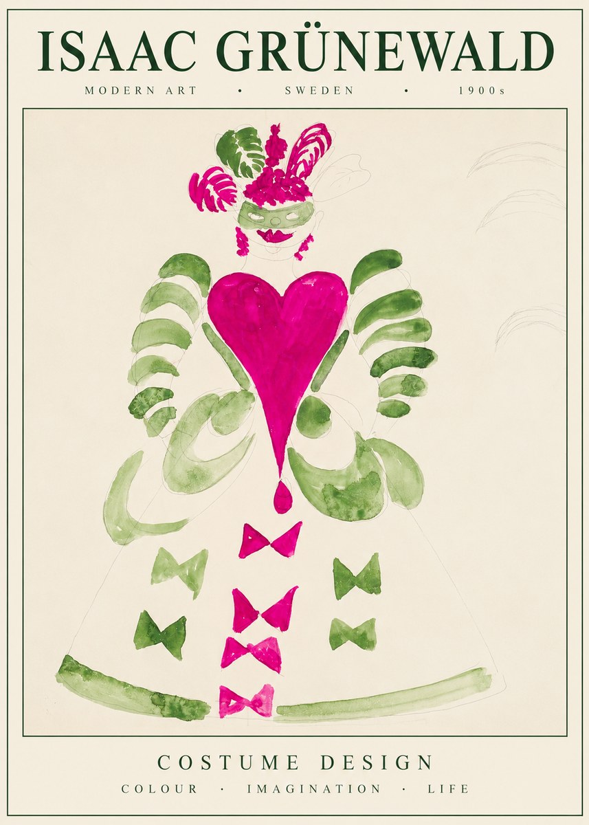 Isaac Grünewald Costume Design XVI No1 - Poszter