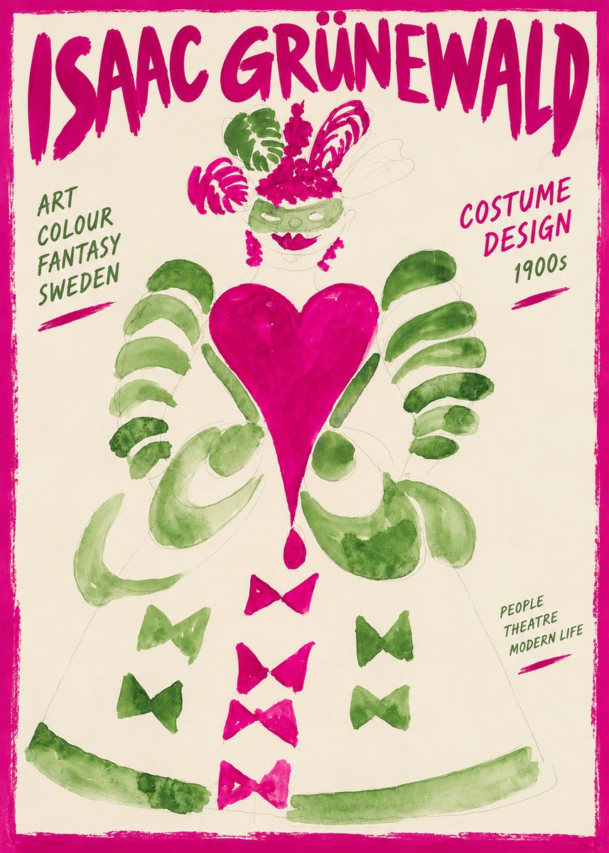 Isaac Grünewald Costume Design XVI No2 - Poszter