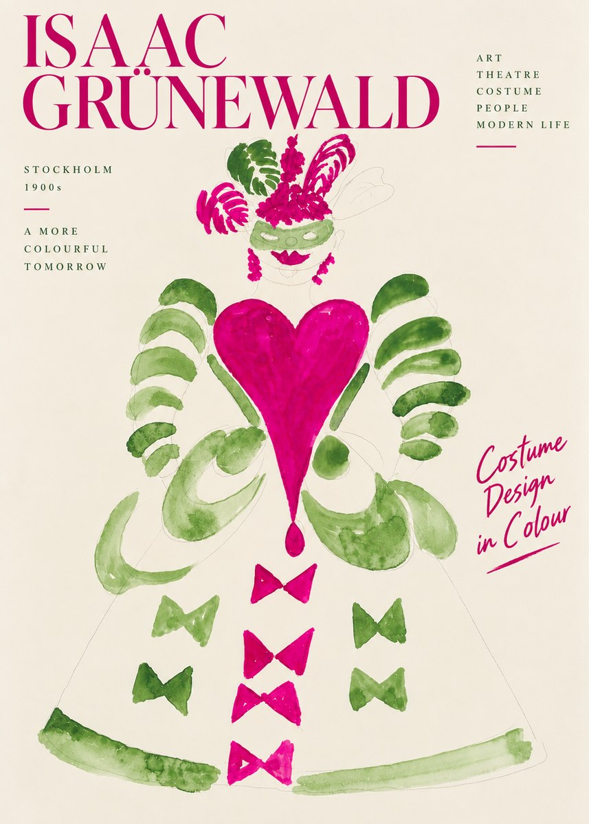 Isaac Grünewald Costume Design XVI No5 - Poszter