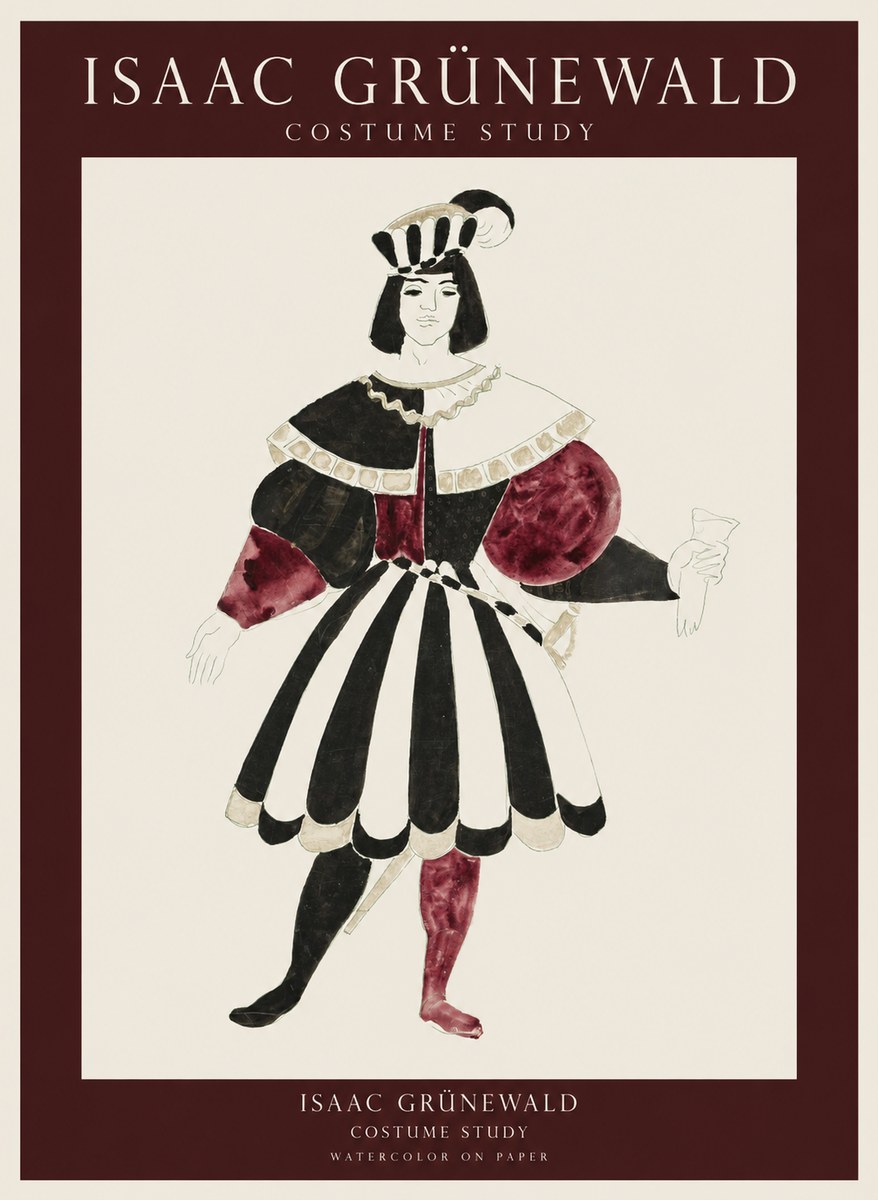 Isaac Grünewald Costume Study VIII No1 - Poszter