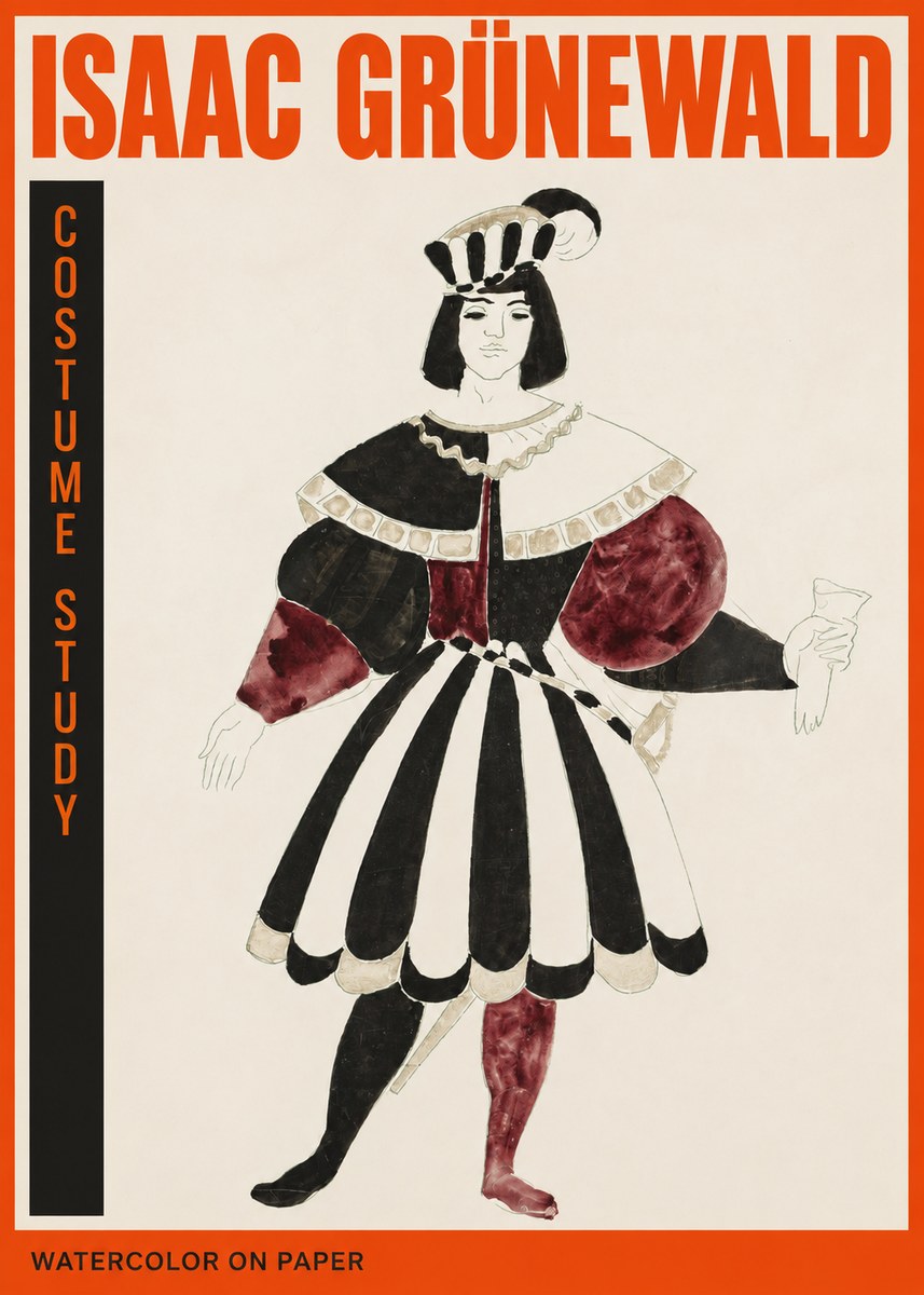 Isaac Grünewald Costume Study VIII No2 - Poszter