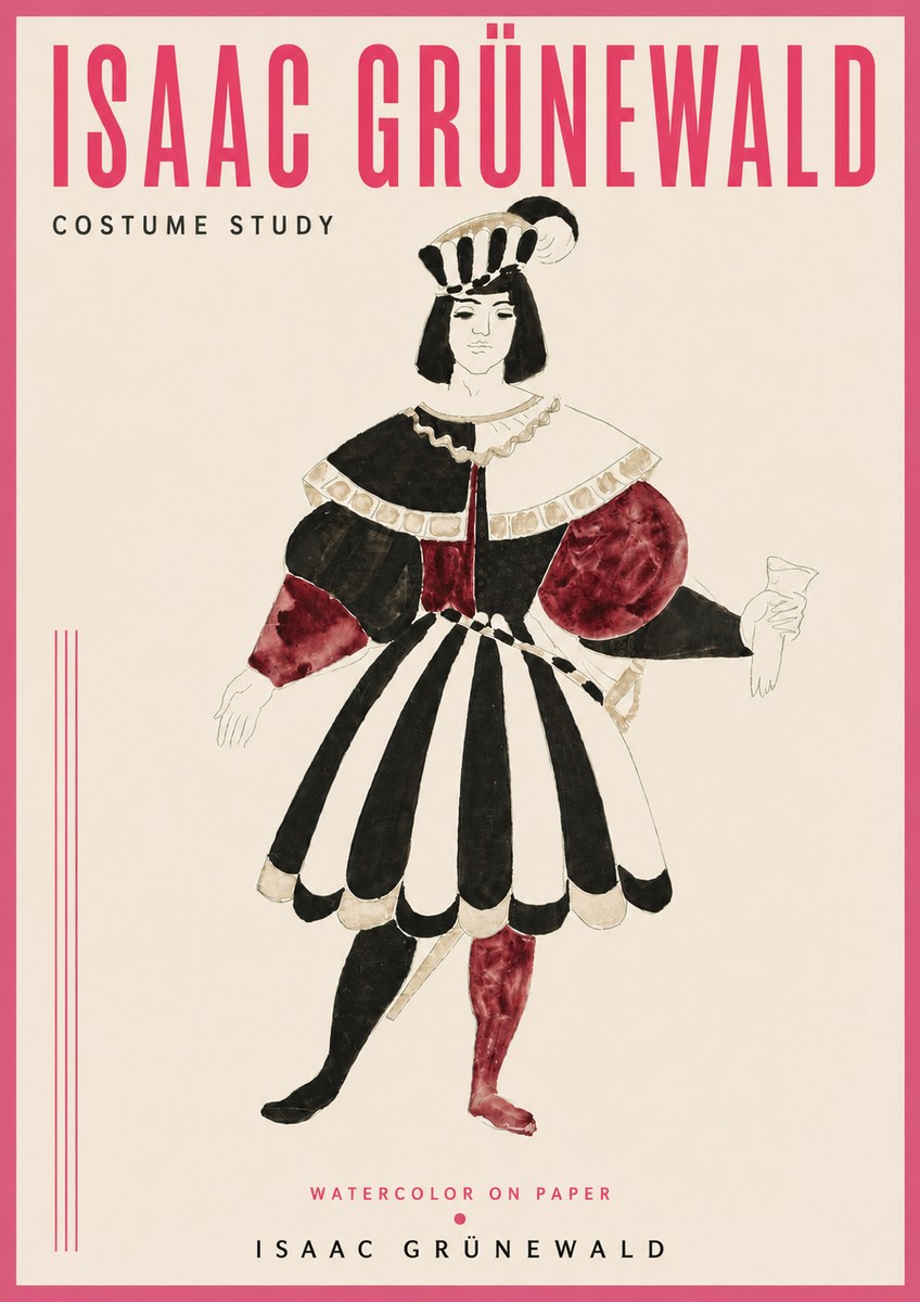 Isaac Grünewald Costume Study VIII No4 - Poszter