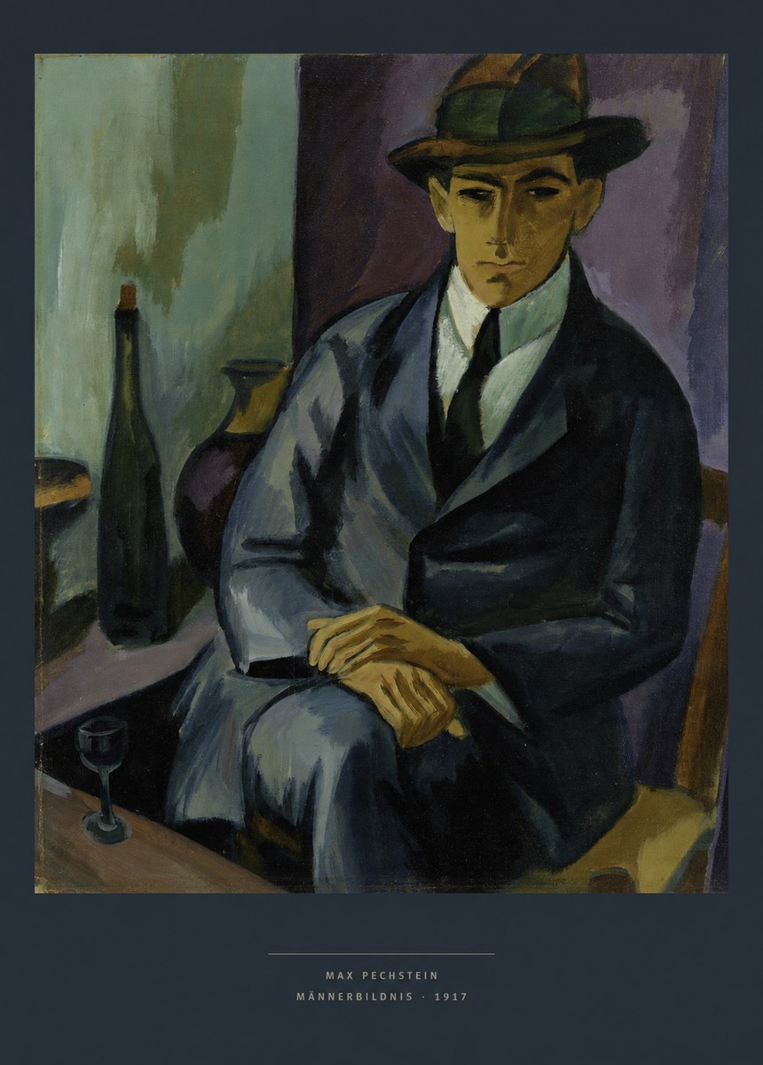 Max Pechstein Männerbildnis • 1917 No6 - Poszter
