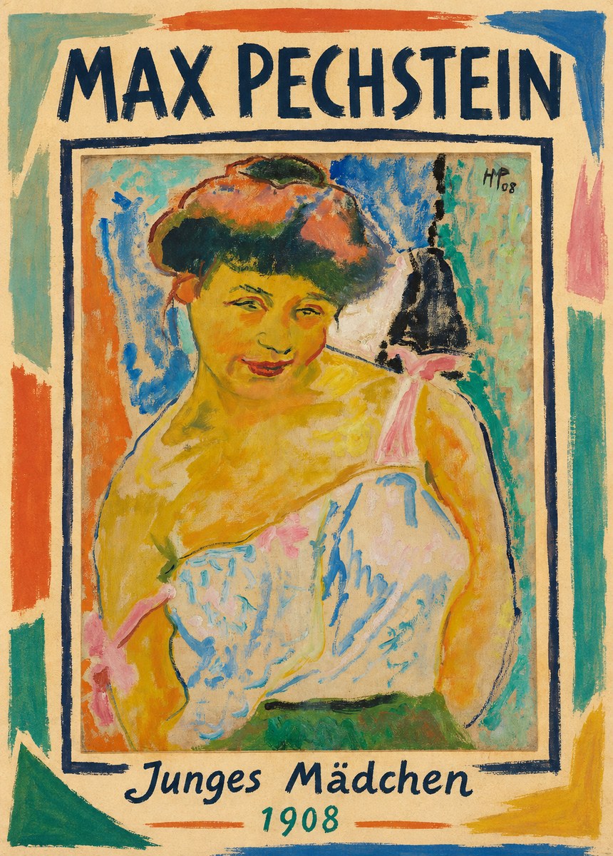 Max Pechstein Junges Mädchen No1 - Poszter