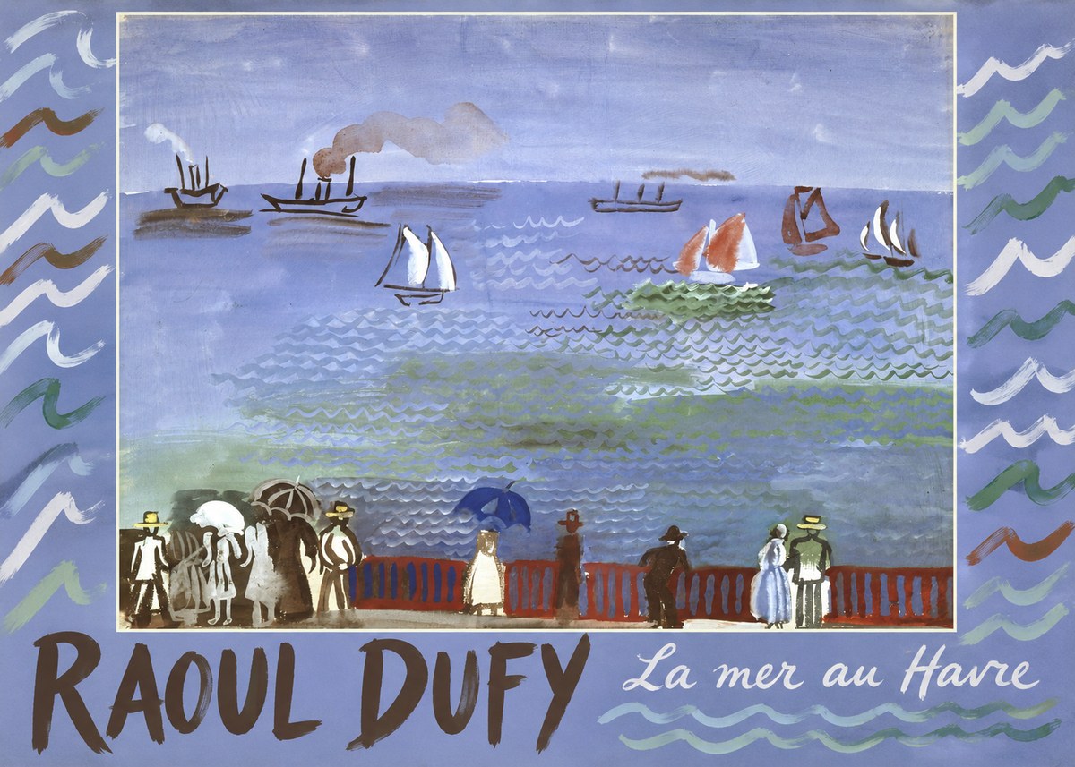 Raoul Dufy La Mer Au Havre No2 - Poszter