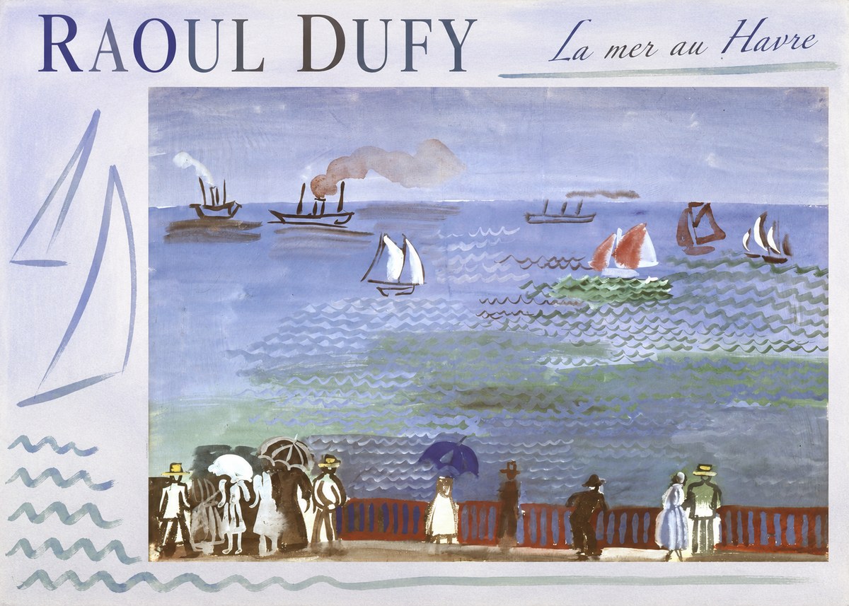 Raoul Dufy La Mer Au Havre No3 - Poszter