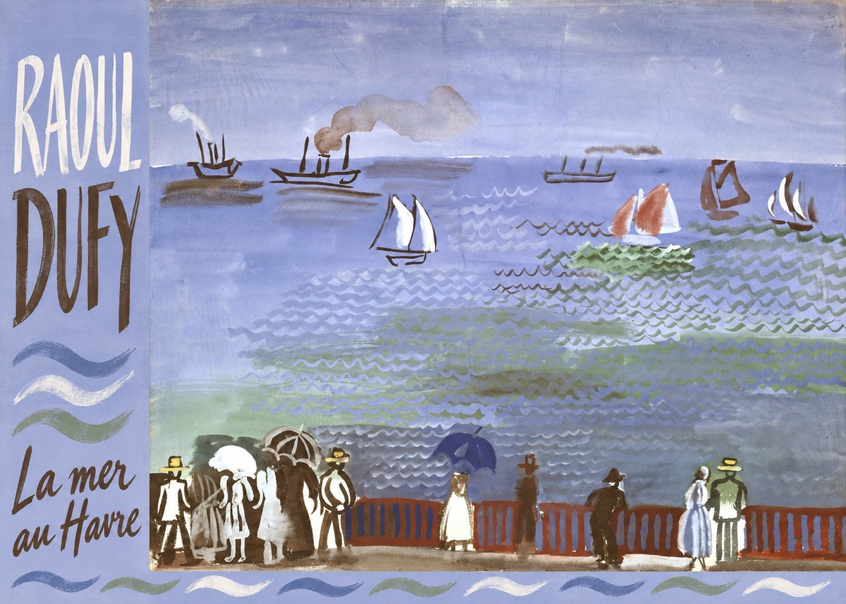 Raoul Dufy La Mer Au Havre No4 - Poszter